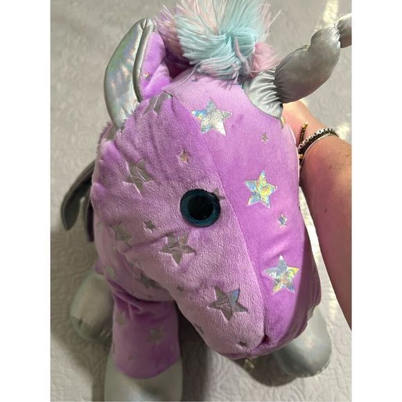 Purple & Silver Unicorn Plush - Picture 11 of 12